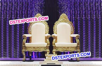 Indian Wedding Reception Throne Chairs