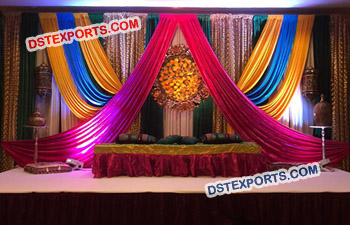 Wedding Mehandi Sangeet Stage Decoration