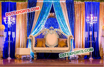 Customized Glitter Wedding Stage Backdrop