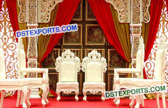 Bollywood Style Indian Wedding Mandap Chairs Set