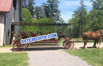 Tourist Long Horse Drawn Buggy Carriage