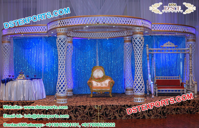 Modern Wedding Fiber Mandap Set Norway