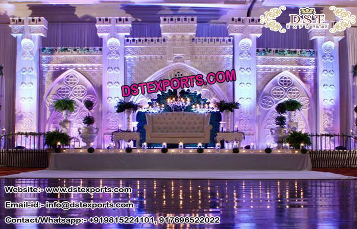 English Reception Stage Decor for Marriage