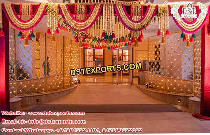 Candle Walls for Wedding Entrance