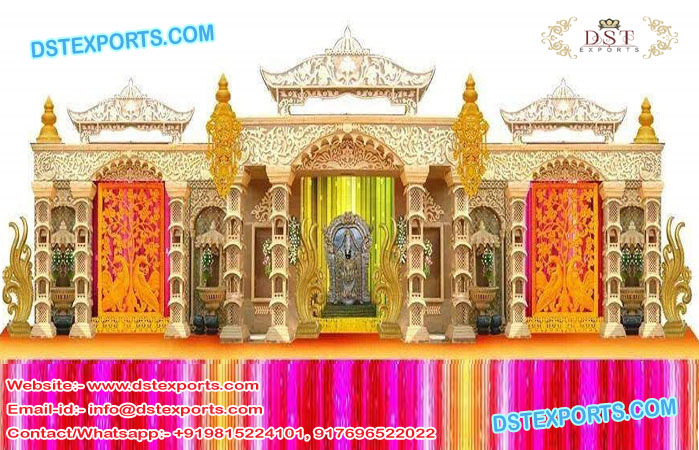 Traditional Temple Look Wedding Mandap