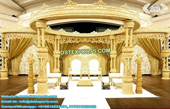 Amazing Fiber Art Wedding Mandap