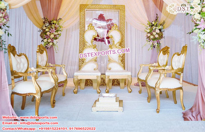 Traditional Wedding Mandap Furniture Set
