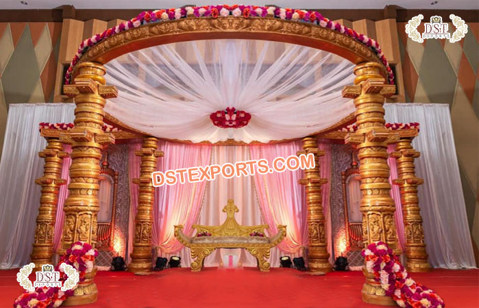 Indian Wedding Golden FRP Devdas Mandap