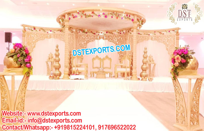 Unique Design Wedding Wooden Mandap London