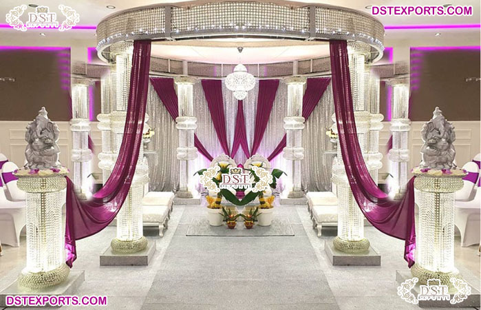 Contemporary Wedding Crystal Mandap/Chuppah