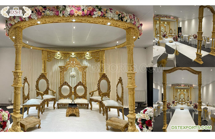 Indian Wedding Ceremony Mayur Mandap Decor