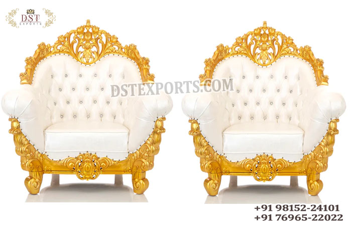 Lovely Wedding Stage Decor Bride Groom Chairs