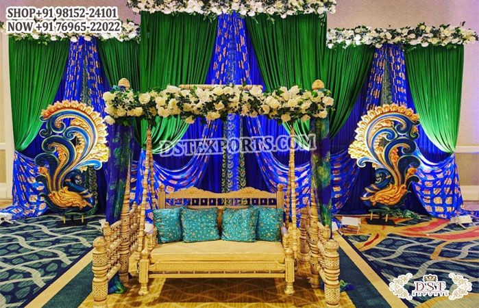 Peacock Theme Heena Party Decor Backdrops