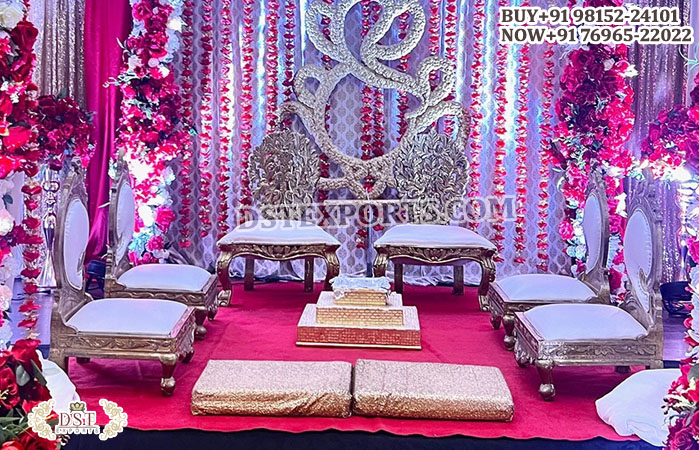 Luxury Vedi Chairs for Fusion Indian Weddings