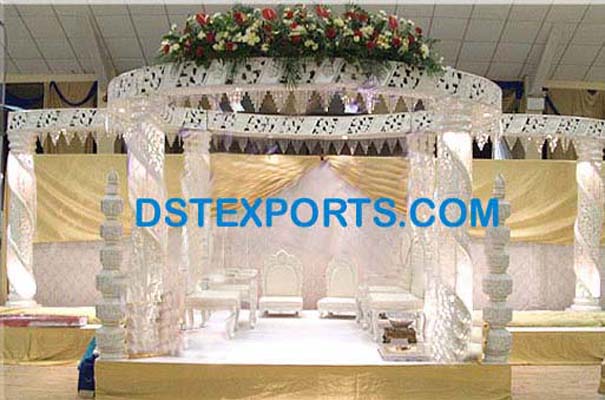 WEDDING FIBER CRYSTAL MANDAP