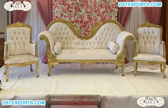 Stylish Throne Chair Sofa Set For Bride Groom