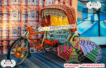Decorated Indian Rickshaw for Bride Groom Entry