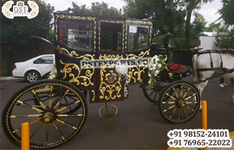 Luxurious Black Gold Prince Carriage