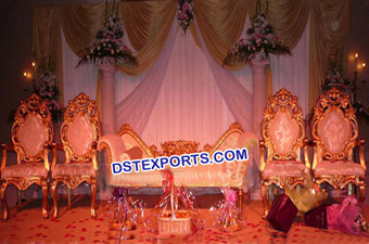 Latest Wedding Golden Stage Furniture