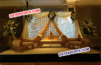 Indian Wedding Maharaja Style Sofa Set