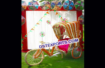 Punjabi Wedding Dulhan Entry Idea Rickshaw